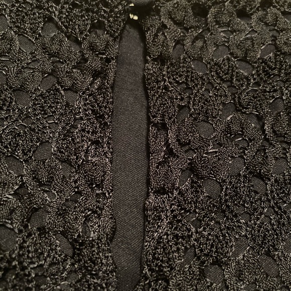 Roz & Ali Navy Blue Lace Dress Size Size 12 - Picture 2 of 5